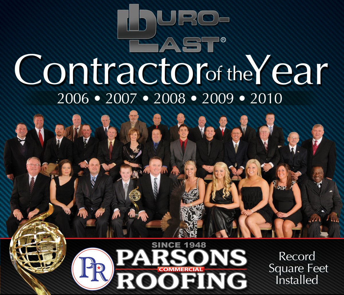 Duro-Last Contractor of the Year 2010 - Parsons Roofing