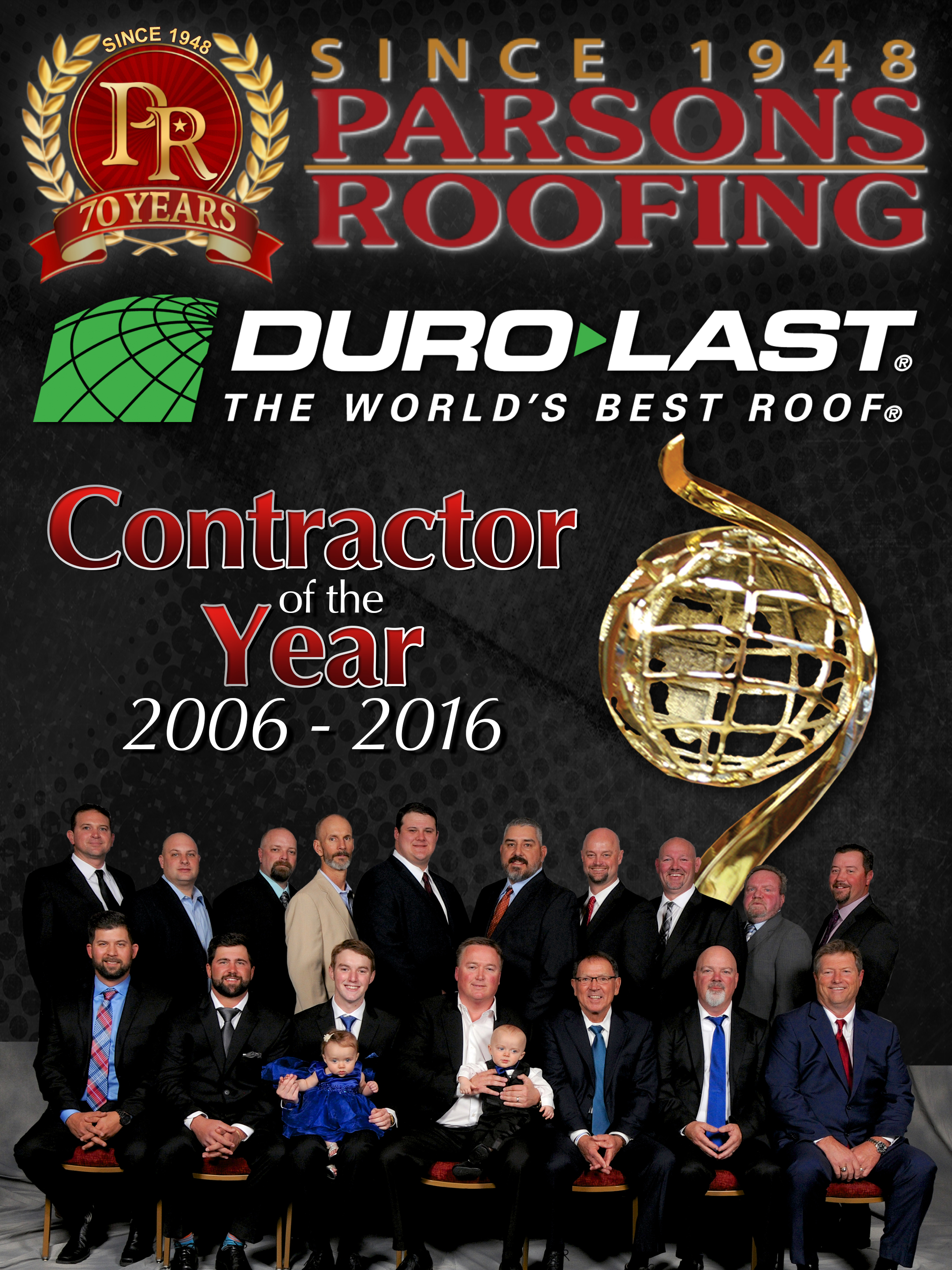 Duro-Last Contractor of the Year 2016 - Parsons Roofing